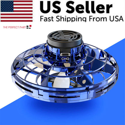 Flying Fidget Spinner Drone Ball | LED UFO Stress Relief Toy for Kids & Adults