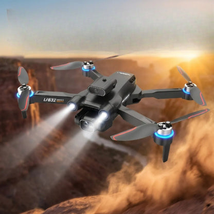 Brushless 4K Camera Drone Foldable 5G FPV RC Drone 2 Batteries Obstacle Avoid