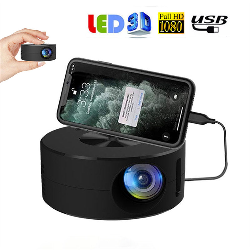 Smart WiFi Mini Projector – Portable 1080P LED Home Theater Video Player