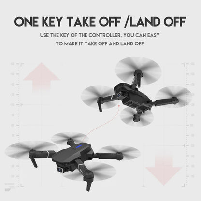 RC Drone with 4K HD Dual Camera Wifi FPV Foldable Quadcopter +4 Battery