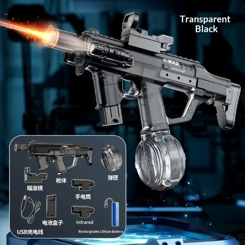 Auto Gatling Water Cannon – Rotating High‑Pressure Blaster, Large Capacity Tank, Outdoor Summer Fun Toy for Kids & Adults