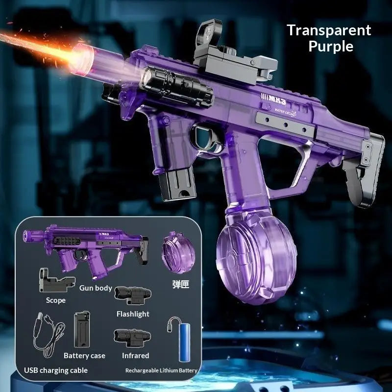 Auto Gatling Water Cannon – Rotating High‑Pressure Blaster, Large Capacity Tank, Outdoor Summer Fun Toy for Kids & Adults