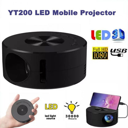 Smart WiFi Mini Projector – Portable 1080P LED Home Theater Video Player