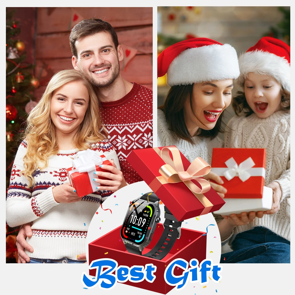 H5 Smart Watch with Bluetooth Call, IP68 Waterproof Fitness Tracker for Women and Men