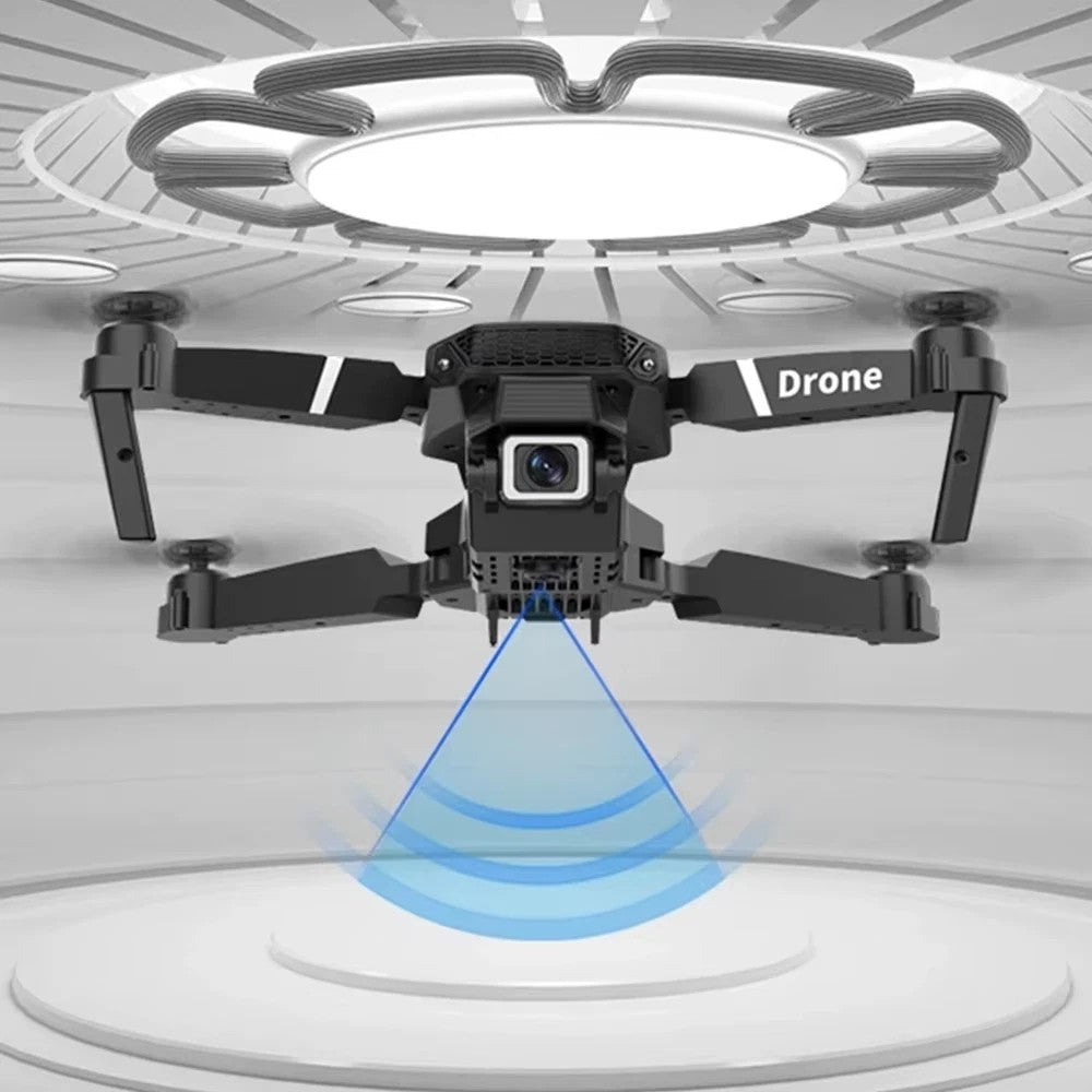 RC Drone with 4K HD Dual Camera Wifi FPV Foldable Quadcopter +4 Battery