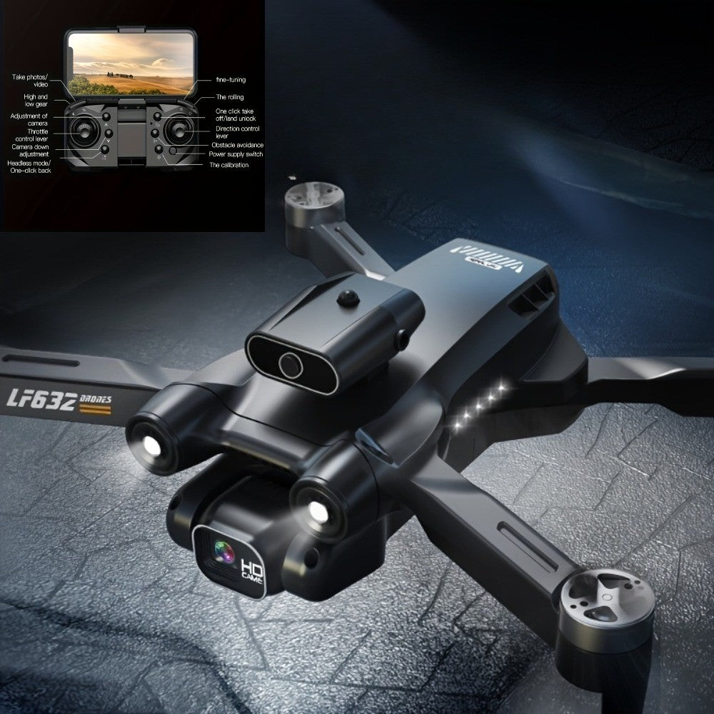 Brushless 4K Camera Drone Foldable 5G FPV RC Drone 2 Batteries Obstacle Avoid