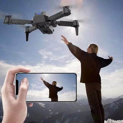 RC Drone with 4K HD Dual Camera Wifi FPV Foldable Quadcopter +4 Battery