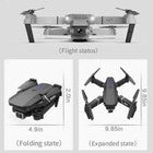 RC Drone with HD Dual Camera Wifi FPV Foldable Quadcopter +4 Battery